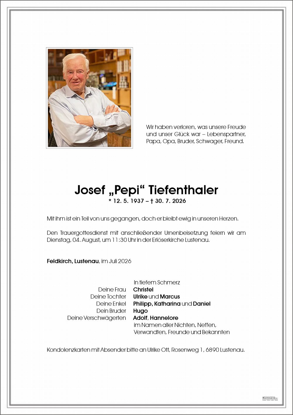 Josef Tiefenthaler